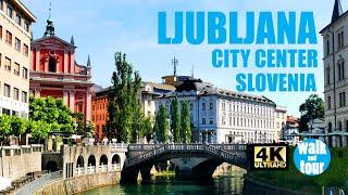 Lovely Ljubljana - City Center, sLOVEnia, City Walk 4K UHD (60 fps)