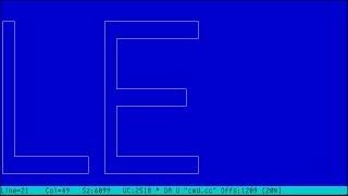 LE text and programming editor
