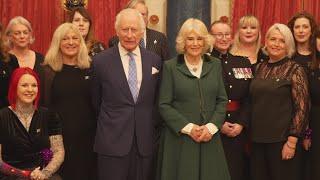 King and Queen treated to Military Wives Choir performance