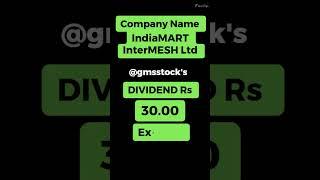 IndiaMART InterMESH Ltd Double Dividend  #eranstockmarket #onlinearning #sip #mutualfunds #news