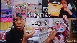 VLOGMAS DAY 5: * [ $hopping ] * ULTA , viral lip gloss | beauty supply ( lashes ) !