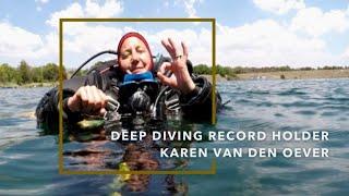 Karen Van den Oever: The world's new deep dive cave record holder