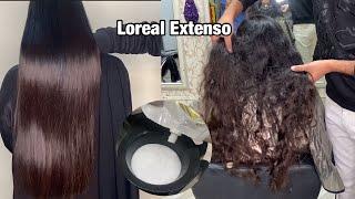 How to: Hair smoothing/Straightning Extenso Permanent Hair Straightening With Loreal Xtenso