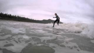 Surfing in Tofino, BC 2015