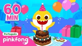  Feliz Aniversário do Bebê Tubarão  | + Completo | Pinkfong, Bebê Tubarão! Canções para Crianças
