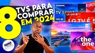 8 BOAS TVS 4K PARA COMPRAR EM 2024! E NA BLACK FRIDAY!