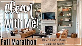 FALL CLEAN WITH ME MARATHON 2022 :: Over 2 Hours of INSANE Speed Cleaning Motivation + Homemaking