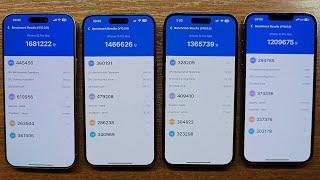 iPhone 16 Pro Max vs 15 Pro Max vs 14 Pro Max vs 13 Pro Max AnTuTu Benchmark Scores (iOS 18)