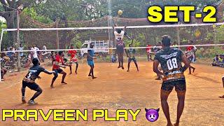 TINDIVANAM  CHETTINAGAR || SET-2 PRAVEEN ON || KATTERIKUPPAM VOLLEYBALL TOURNAMENT