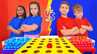 Girls vs Boys - Red vs Blue Challenge