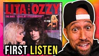 Rapper FIRST time reaction to Lita Ford & Ozzy Osbourne - Close Your Eyes Forever!