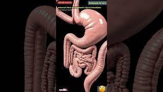 Internal View of Elephant's Digestive System Animation | Animals AI Art | 49