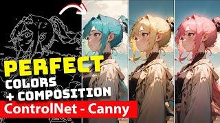 ControlNet Canny Explained - Full Tutorial // stable diffusion ai