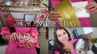 Valentine’s Decorate With Me || Bar Cart Styling, Shopping Haul