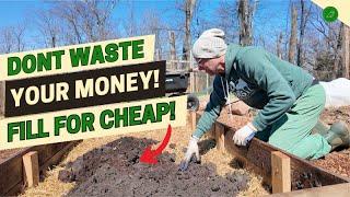 How to FILL Raised Garden Beds CHEAP and EASY