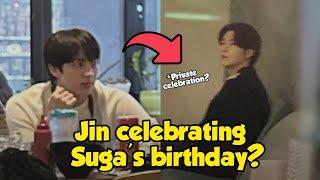 Jin Celebrated Suga's Birthday, and even Treated him to a Meal?