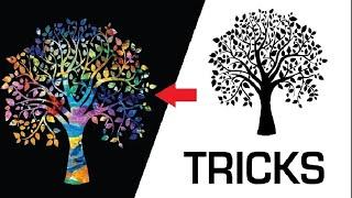 How to Create an Abstract Tree Using Coreldraw