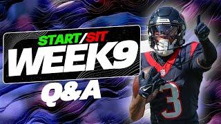 Week 9 Start/Sit Questions for Fantasy Football!