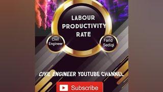 How to calculate manpower productivity for project|Manpower analysis.@Civilengineer732