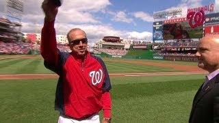 Nationals honor Davey Johnson before game