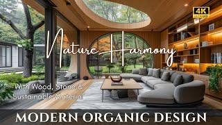 Modern Organic Interior Design: Harmonizing Natural Elements with Wood, Stone & Sustainable Material