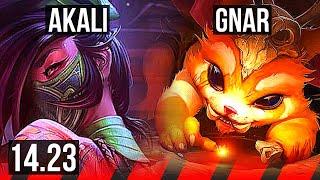 AKALI vs GNAR (TOP) | KR Master | 14.23