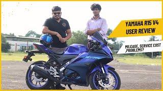 YAMAHA R15 V4 long term User Review. |mileage, service cost, problems |