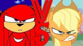 Knuckles VS Applejack