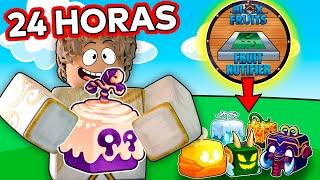 BUSCANDO FRUTAS durante 24 HORAS con el NOTIFICADOR en BLOX FRUITS!