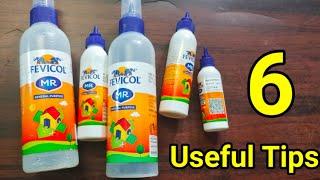 Fevicol bottle useful tips and tricks/6 ideas/craft tamil