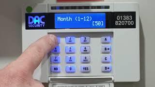 How to change the time and date on the Pyronix Euro Mini / Euro 46 control panel