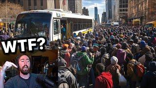 Migrants Flood NYC To Avoid Trump Deportations | Asmongold Reacts