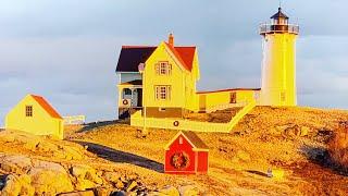 Nubble Lighthouse, York, Maine 1874 - FARO NUBBLE York Maine -JF VIDEOS TRAVEL- travel video