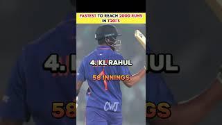 Fastest to reach 2000 runs in T20I's||Crick with Jatin||#shorts#viral#cricket