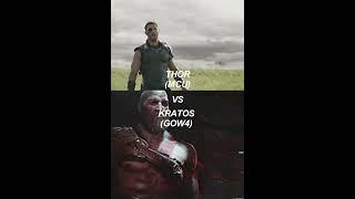 Thor(MCU) vs Kratos(GOW4) || Battle characters God of war x Marvel #shorts