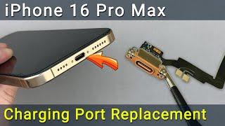 iPhone 16 Pro Max Charging Port Replacement - Easy Repair Guide