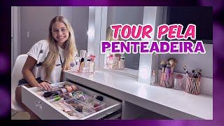 TOUR PELA MINHA PENTEADEIRA | MUITA MAQUIAGEM! - Luiza Vinco