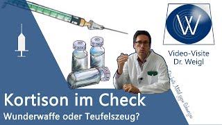 Cortison Tablette & Spritze | Kortison gegen Schmerzen Pickel Neurodermitis Rheuma | Nebenwirkungen