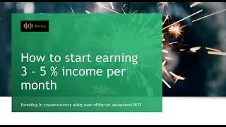 How to earn passive Income investing in cryptocurrency with automated BOT
