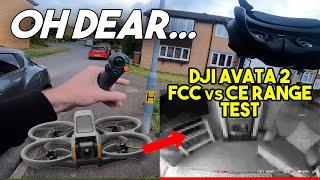 DJI AVATA 2 FCC vs CE MODE RANGE TEST!!!