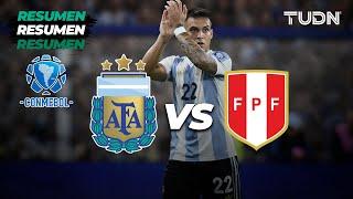 Resumen | Argentina vs Perú | CONMEBOL-Eliminatoria 2024 | TUDN