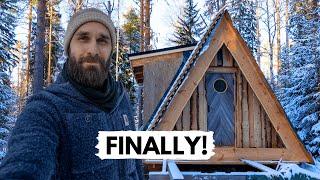 Building A-Frame Cabin in Northern Sweden Part 6