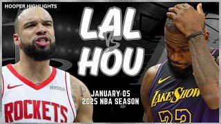 Los Angeles Lakers vs Houston Rockets Full Game Highlights | Jan 5 | 2025 NBA Season