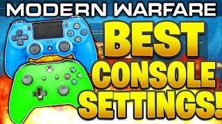 MODERN WARFARE BEST SETTINGS PS4/XBOX! BEST CONSOLE SETTINGS MODERN WARFARE CONTROLLER SENSITIVITY!