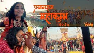 महाकुंभ VLOG 2025 LUCKNOW to PRAYAGRAJ  HUGE CROWD | Indian  Mom On Duty Vlog