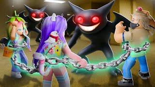 МЫ СВЯЗАНЫ ЦЕПЬЮ В БЕКРУМСАХ! Roblox Chained in Backrooms