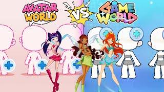 Winx Club ‍️Makeover (Avatar World VS Game World) #avatarworld #winxclub #gameworld