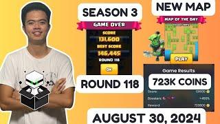 Zargates Strategy | Zargates Today | August 30, 2024 | Round 118 | 723k coins |  Season 3 #zargates