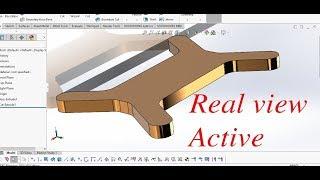 TUTORIAL SOLIDWORKS | activate realview  graphics