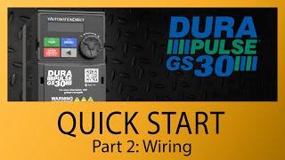 DURApulse GS30 Quickstart 2:  Wiring controls - from AutomationDirect